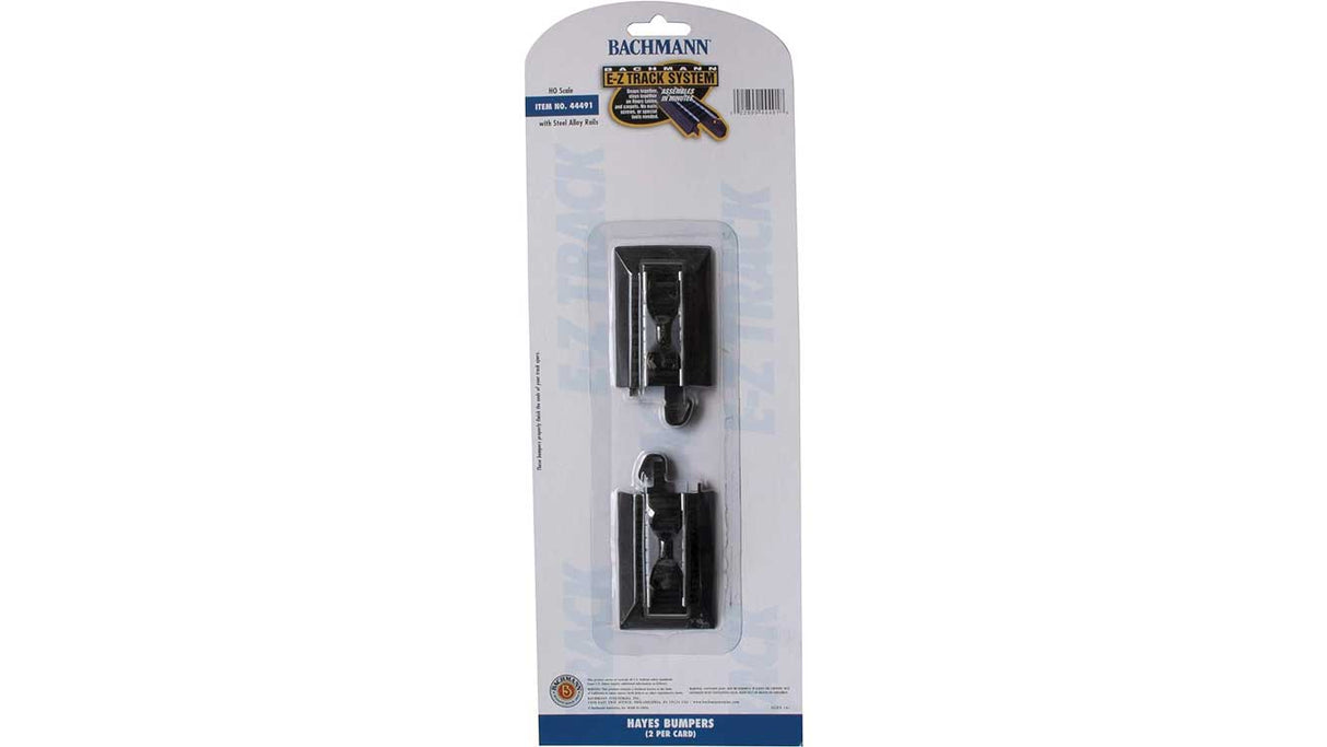 E-Z Track(R) w/Steel Rail & Black Roadbed -- Hayes Wheel Stops (Track Bumpers) pkg(2)-2
