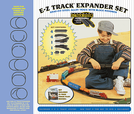 Expander Set - E-Z Track(R) -- Steel Rail & Black Roadbed-1