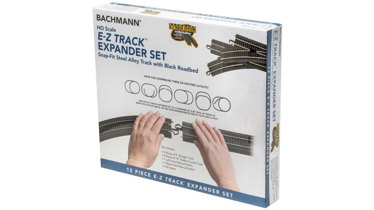 Expander Set - E-Z Track(R) -- Steel Rail & Black Roadbed-2