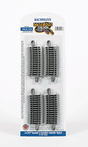 Curved Track w/ Nickel Silver Rail & Gray Roadbed - E-Z Track(R) -- 33-1/4" Radius 6-Degree Curve pkg(4)