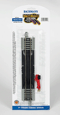 Straight Track w/Nickel Silver Rail & Gray Roadbed - E-Z Track(R) -- 9"  22.9cm Terminal Rerailer