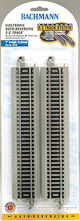 Reversing System-  E-Z Track(R) -- 9" Straight w/Nickel Silver Rail & Gray Roadbed pkg(4)-1