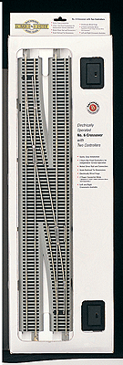 E-Z Track(R) w/Nickel Silver Rail & Gray Roadbed -- #6 Right Hand Remote Crossover Turnout-1