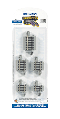 Connector Assortment - E-Z Track(R) -- Nickel Silver Rail & Gray Roadbed