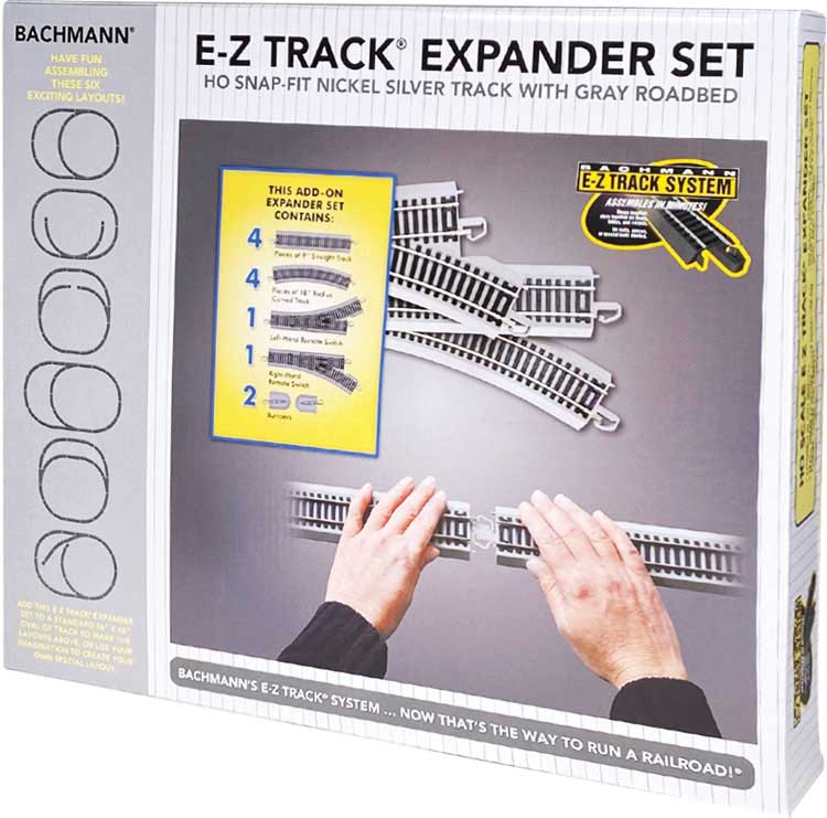 Expander Set - E-Z Track(R) -- Nickel-Silver Rail & Gray Roadbed-2