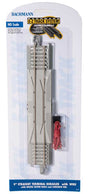 Straight Track w/Nickel Silver Rail, Gray Roadbed, Concrete Ties - E-Z Track -- 9"  22.9cm Straight Section pkg(4)