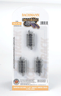 Curved Track w/Nickel Silver Rail & Gray Roadbed - E-Z Track(R) -- 11-1/4" Radius Quarter Section pkg(6)