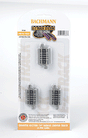 Curved Track w/Nickel Silver Rail & Gray Roadbed - E-Z Track(R) -- 19" Radius Quarter Section pkg(6)