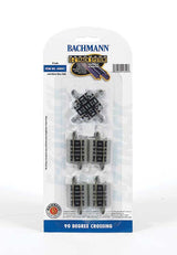 Crossing w/Nickel Silver Rail & Gray Roadbed - E-Z Track(R) -- 90 Degree-2