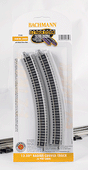 E-Z Track(R) w/Nickel Silver Rail & Gray Roadbed -- 12-1/2" Radius Curve pkg(6)