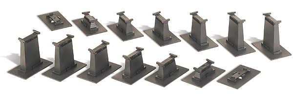 E-Z Track Accessories -- 16-Piece Graduated Pier Set