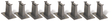 E-Z Track Accessories -- 8-Piece Tall Pier Set