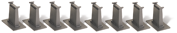E-Z Track Accessories -- 8-Piece Tall Pier Set