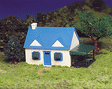 Plasticville Classic Kit - Cape Cod House -- 1-7/8 x 3"  4.8 x 7.5cm-1