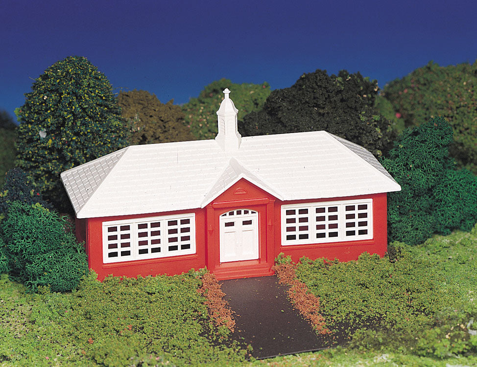 Plasticville Classic Kit - School House -- 6 x 7-1/8"  15.3 x 18.1cm-2
