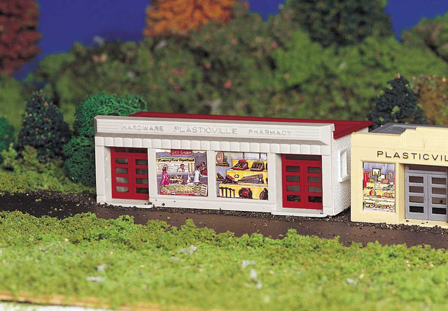 Hardware Store - Plasticville U.S.A. -- Kit (white, red)