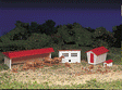 Plasticville Classic Kit - Farm Buildings w/Animals-1