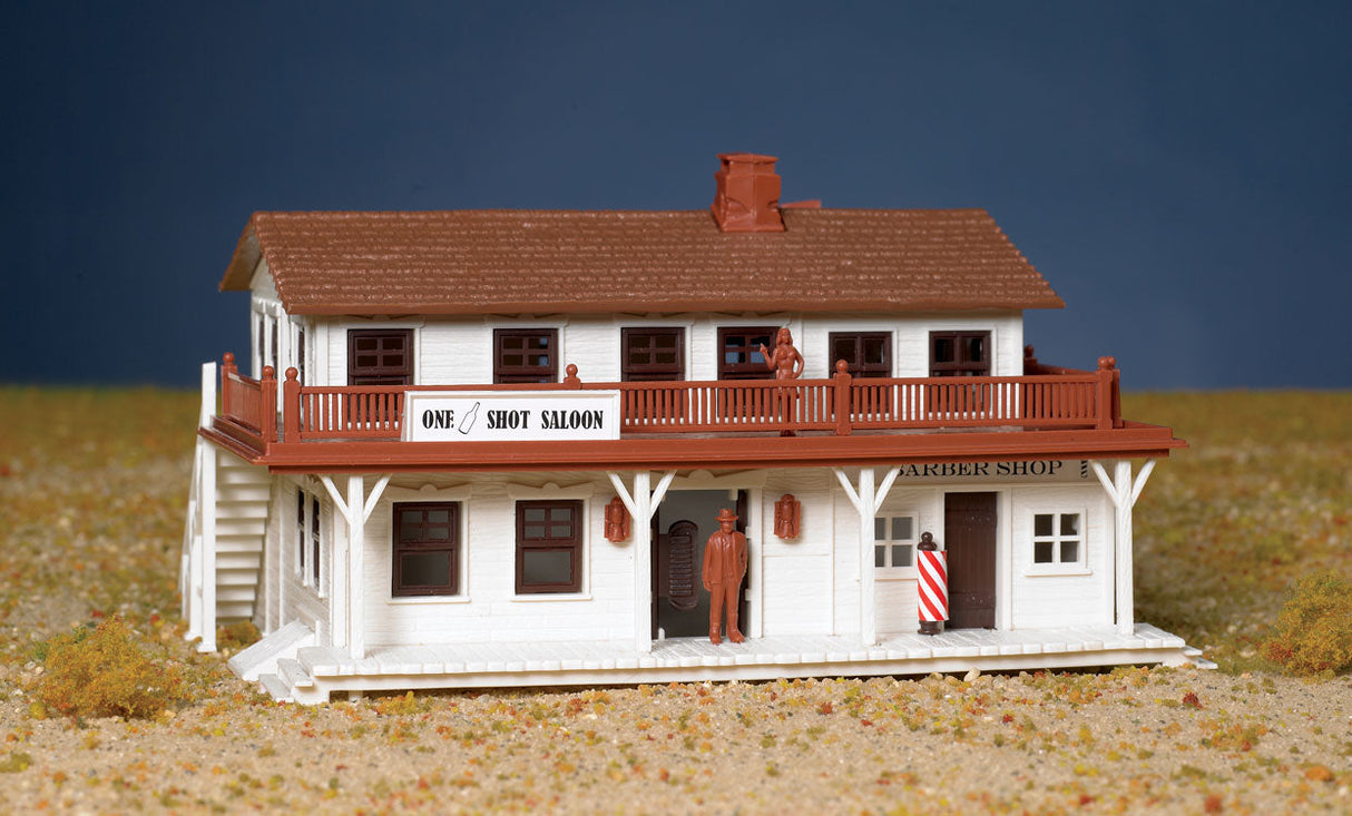 Plasticville Classic Kit - Saloon & Barber Shop-2