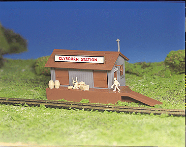 Plasticville Classic Kit - Freight Station -- 2-3/8 x 4-3/4"  6 x 12.1cm-1