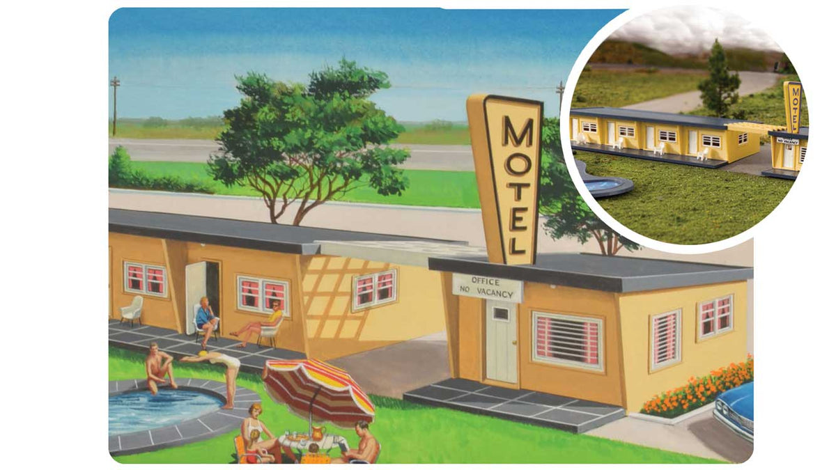 75th Anniversary Motel - Plasticville U.S.A.(R) -- Kit - 75th Anniversary Packaging