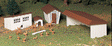 Plasticville U.S.A.(R) Classic Kits -- Farm Out-Buildings pkg(3)