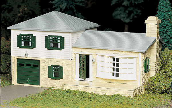 Plasticville U.S.A.(R) Classic Kits -- Two-Story Split-Level House