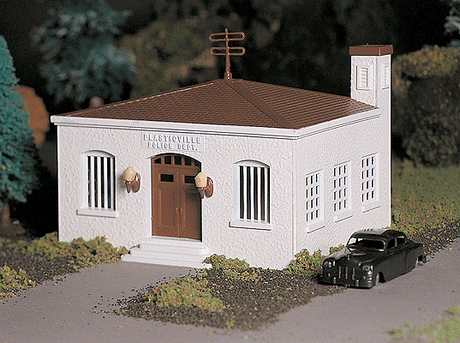Plasticville U.S.A.(R) Classic Kits -- Police Station w/Police Car