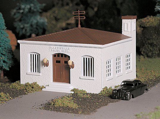 Plasticville U.S.A.(R) Classic Kits -- Police Station w/Police Car