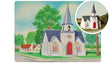 75th Anniversary Cathedral - Plasticville U.S.A.(R) -- Kit - 75th Anniversary Packaging