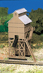 Coaling Station w/figure (Assembled) -- 1-5/8 x 2-1/8"  4.1 x 5.4cm
