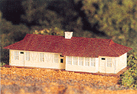 Silver Series Plasticville USA Snap-Together Buildings -- Passenger Station
