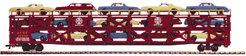 89' Tri-level rack ATSF