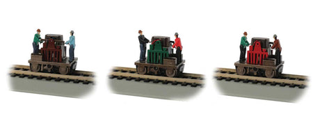 Gandy Dancer Operating Handcar - Standard DC -- Various Colors