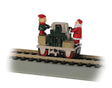 Gandy Dancer Operating Handcar - Standard DC -- Christmas w/Santa & Elf