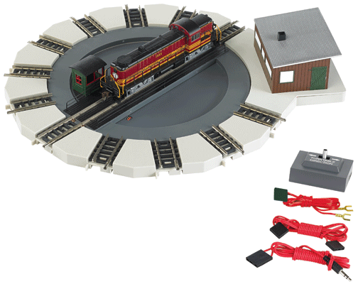 Motorized Turntable - E-Z Track(R) -- Kit - 7-1/2"  19.1cm Diameter, 5-1/2"  14cm Bridge-1