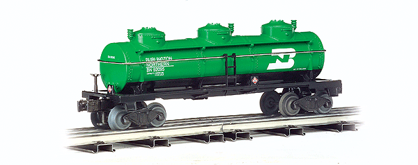 3-Dome Tank Car - 3-Rail - Ready to Run -  Williams(TM) -- Burlington Northern