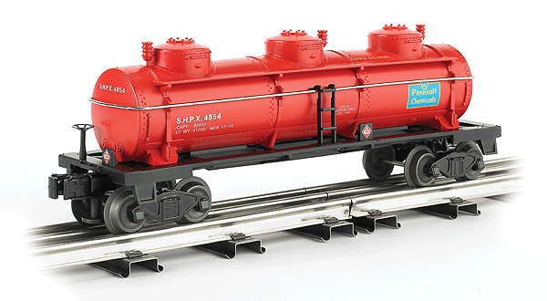 3-Dome Tank Car - 3-Rail - Ready to Run -  Williams(TM) -- Pennsalt Chemical SHPX