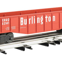Williams(TM) by Bachmann, Gondola with 6 Wooden Barrels -- Chicago, Burlington & Quincy