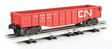 Williams(TM) by Bachmann, Gondola with 6 Wooden Barrels -- Canadian National