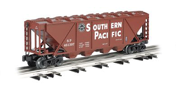 4-Bay Covered Hopper - 3-Rail - Ready to Run -  Williams(TM) -- Southern Pacific (Boxcar Red, white, Lines Logo)-1
