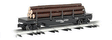 Operating Log Dump Car - 3-Rail - Ready to Run - Williams(TM) -- Pickering Lumber Company (Black)-1