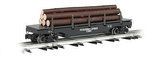 Operating Log Dump Car - 3-Rail - Ready to Run - Williams(TM) -- Pickering Lumber Company (Black)-1