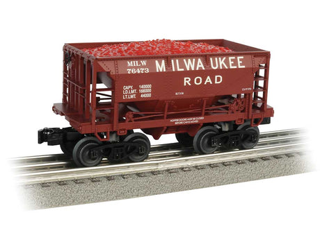 70-Ton Ore Car - 3-Rail Ready to Run - Williams -- Milwaukee Road