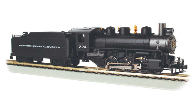 USRA 0-6-0 with Short-Haul Tender - Standard DC with Smoke -- New York Central #224 (black, graphite)