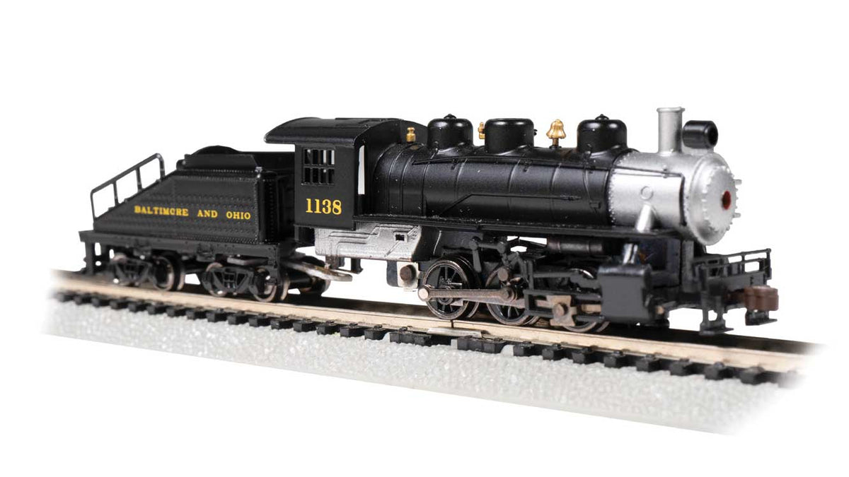 USRA 0-6-0 with Slope-Back Tender - Standard DC -- Baltimore & Ohio #1138 (black, graphite)