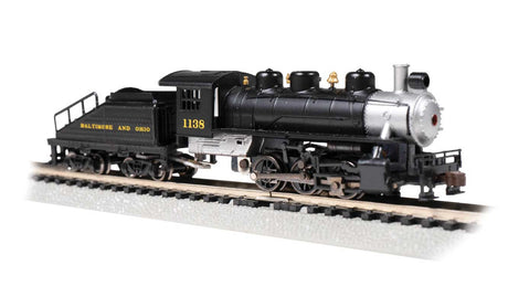 USRA 0-6-0 with Slope-Back Tender - Standard DC -- Baltimore & Ohio #1138 (black, graphite)
