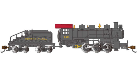 USRA 0-6-0 Switcher w/Slope-Back Tender - Standard DC -- Pennsylvania Railroad #8491 (black, Tuscan)