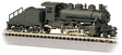 USRA 0-6-0 Switcher w/Slope-Back Tender - Standard DC -- Painted, Unlettered (black)