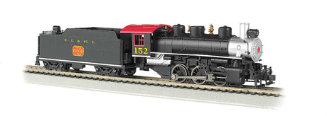 USRA 0-6-0 w/Short-Haul Tender & Smoke - Standard DC -- Nashville, Chattanooga & St. Louis #152 (black, silver, red)-2