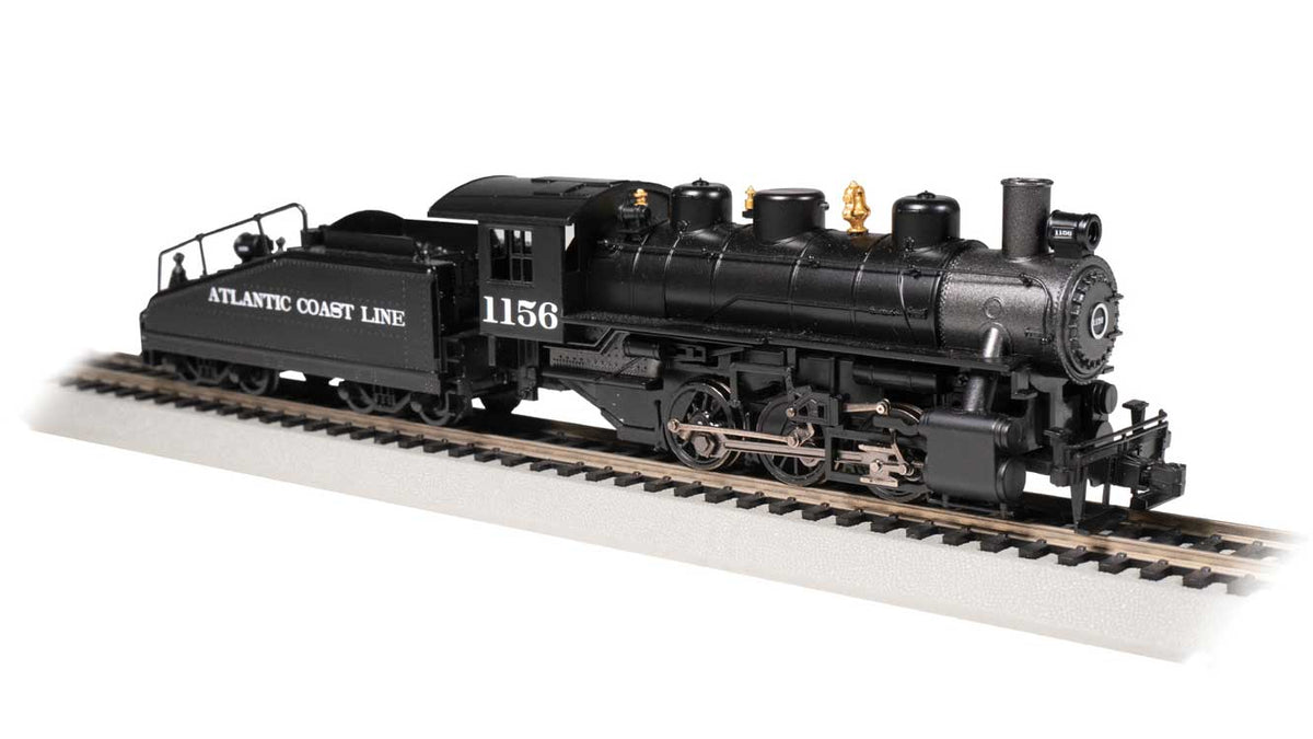 USRA 0-6-0 with Slope-Back Tender - Standard DC with Smoke -- Atlantic Coast Line #1156 (black, graphite)
